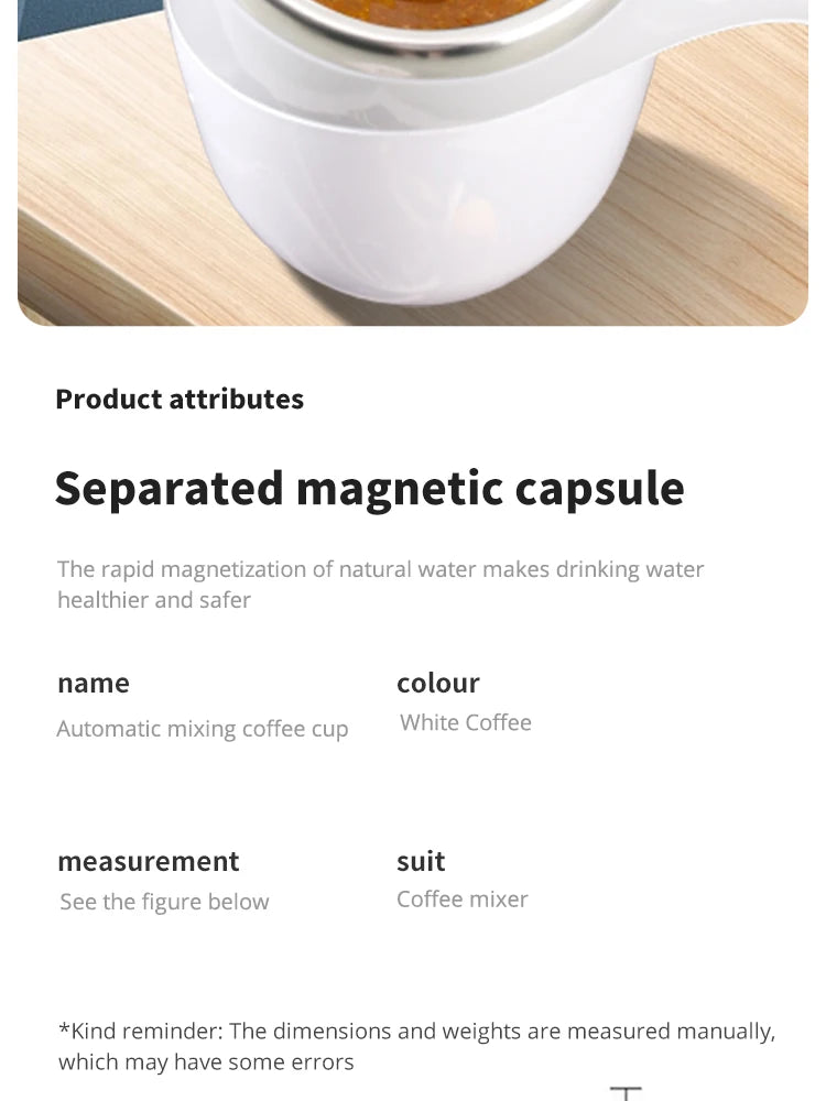 Automatic Self Stirring Magnetic Mug Cup