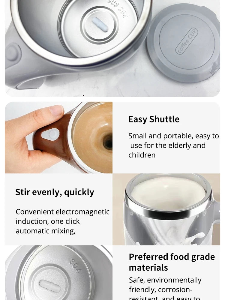 Automatic Self Stirring Magnetic Mug Cup